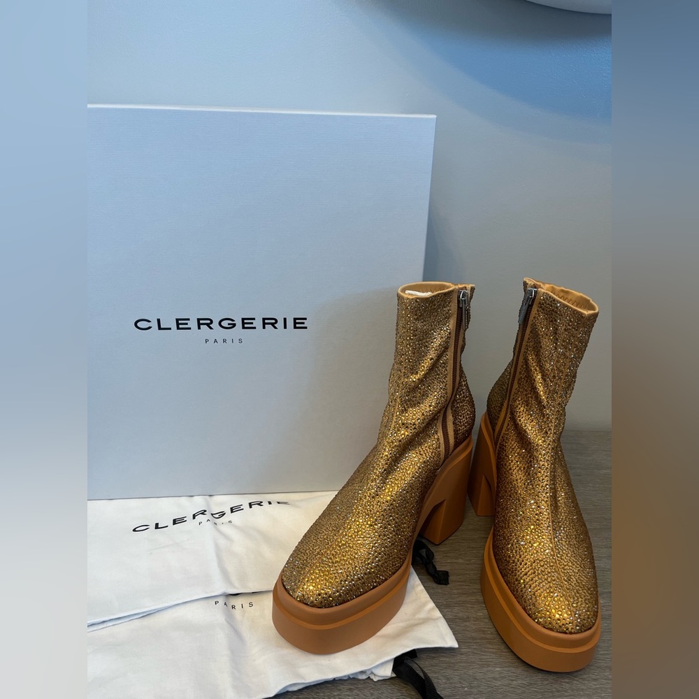NWT Clergerie Paris Nava Crystal ankle boot